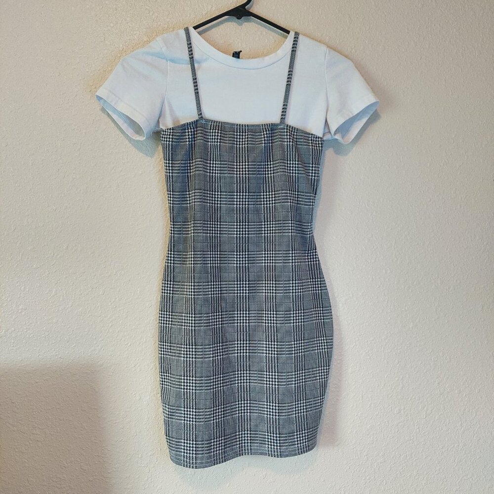 Zaful Mini Dress with Crop Top Sz S